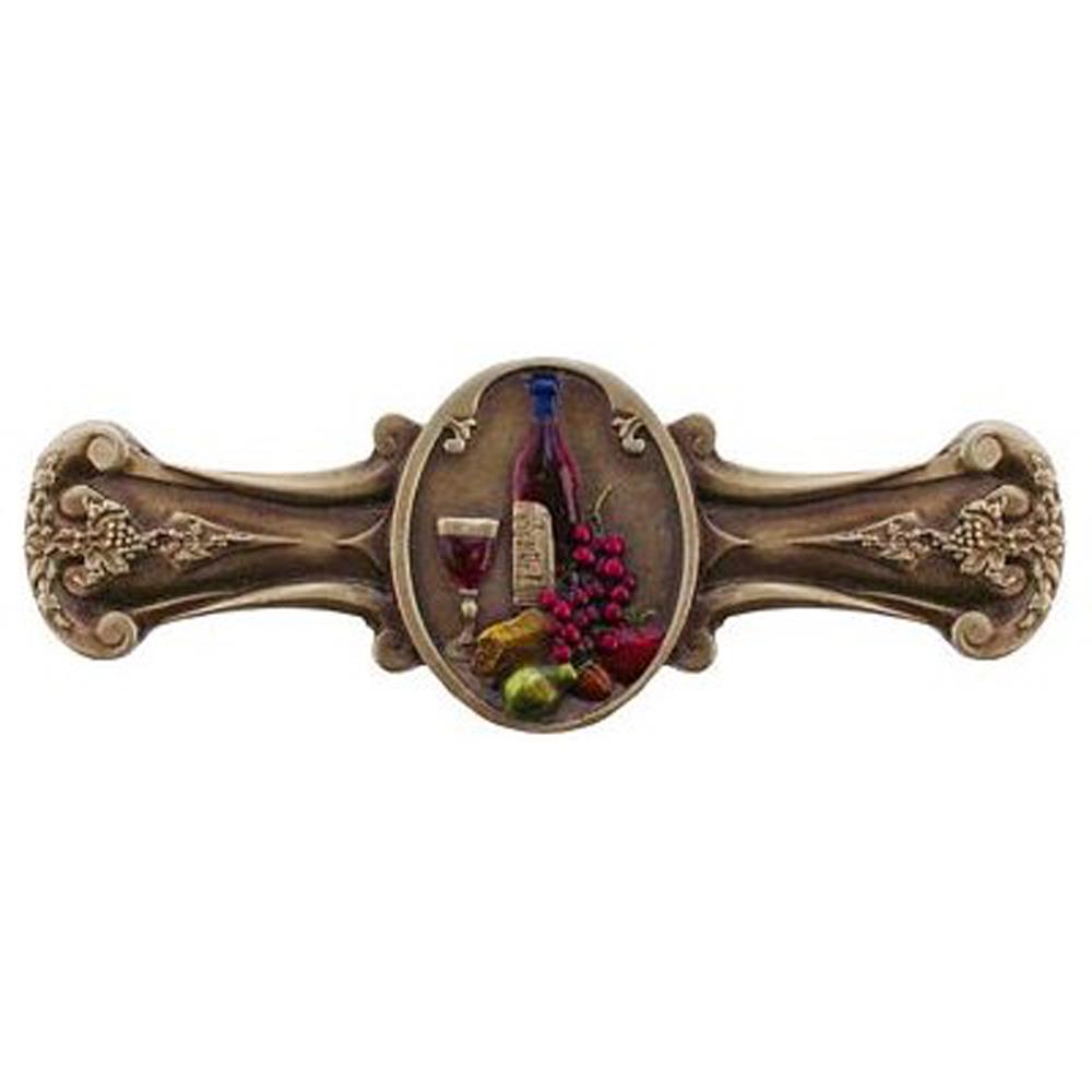 Notting Hill NHP-640-BHT Best Cellar (Wine) Pull in Hand-tinted Antique Brass
